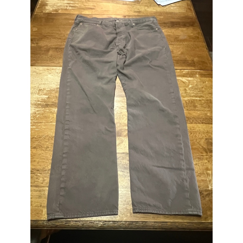 Levi's Premium 501 Jeans Straight Fit Brown Mushroom Denim Mens 40x30